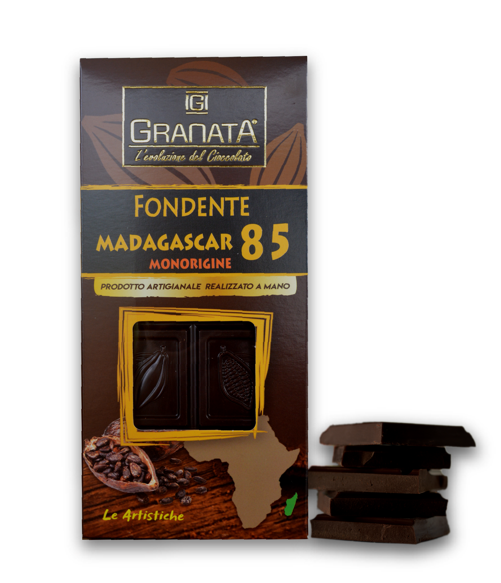 Tavoletta Granata Fondente 85% Madagascar Le Artistiche