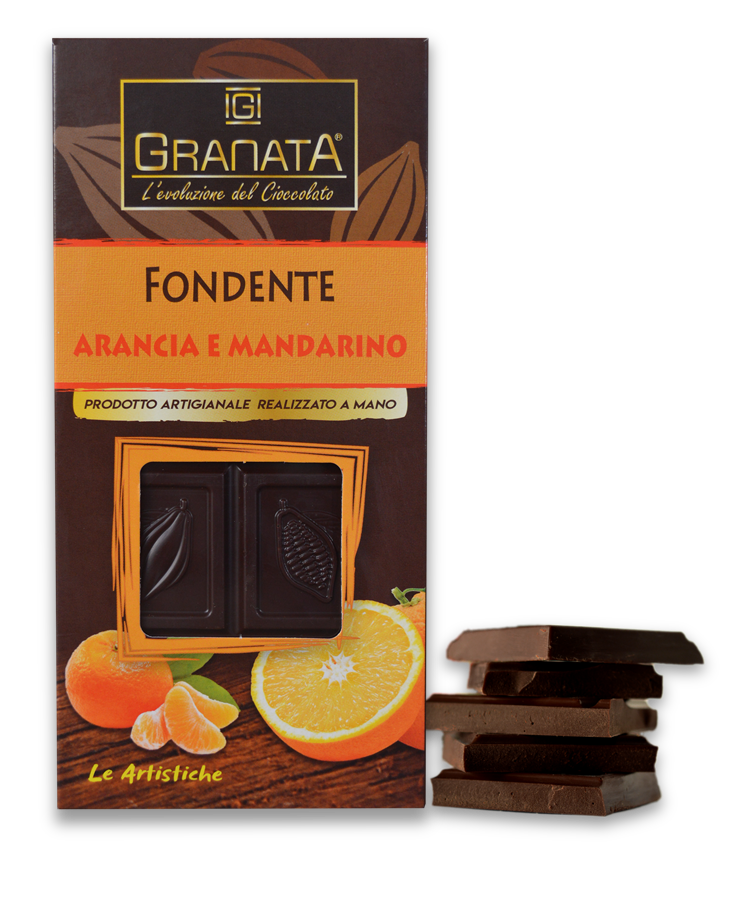 Tavoletta Granata Fondente Arancia e Mandarino Le Artistiche