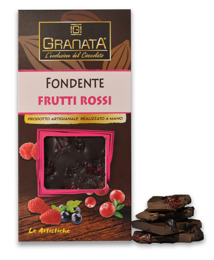 Tavoletta Granata Fondente Frutti Rossi Le Artistiche