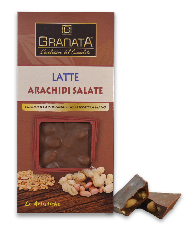 Tavoletta Granata Cioccolato Latte Arachidi Le Artistiche