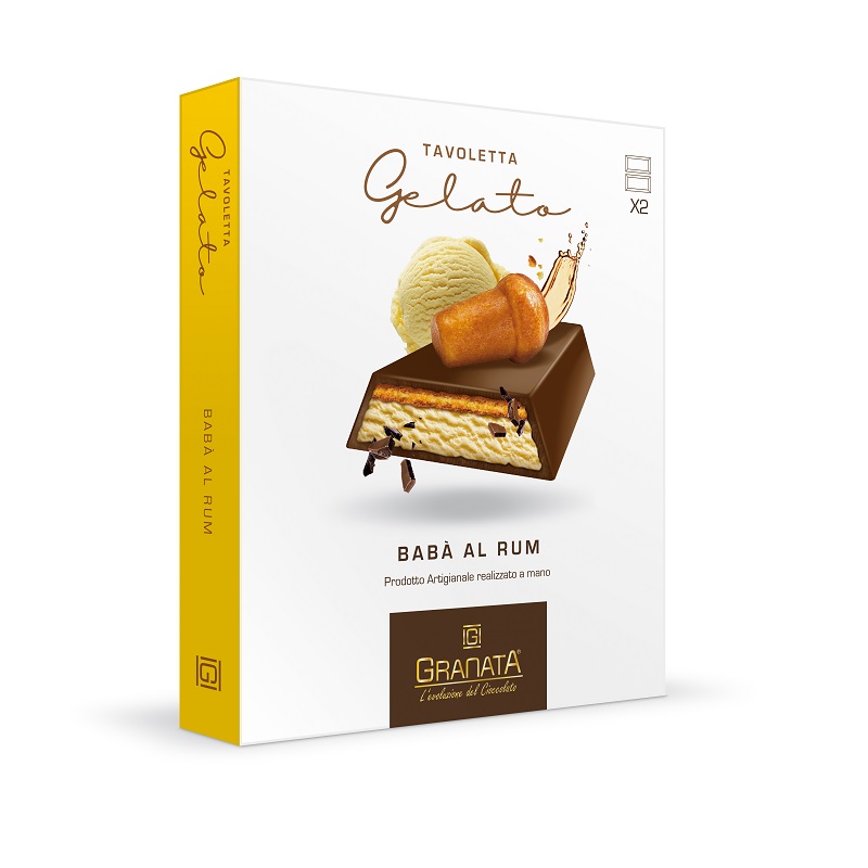 tavoletta gelato babà rum rhum